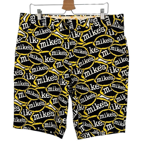 LOUDMOUTH Mikes Hard Lemonade Chino Shorts Size 36 - Picture 1 of 9